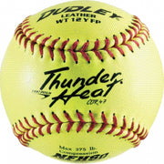 NFHS Fastpitch Balls NFHS Thunder Heat | .47 COR 375 lbs. | 12" Poly | Leather - Pack of 12