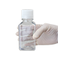 PET Cell Bottle, Clear, White, 250 mL100 pcs per Case, individually bagged