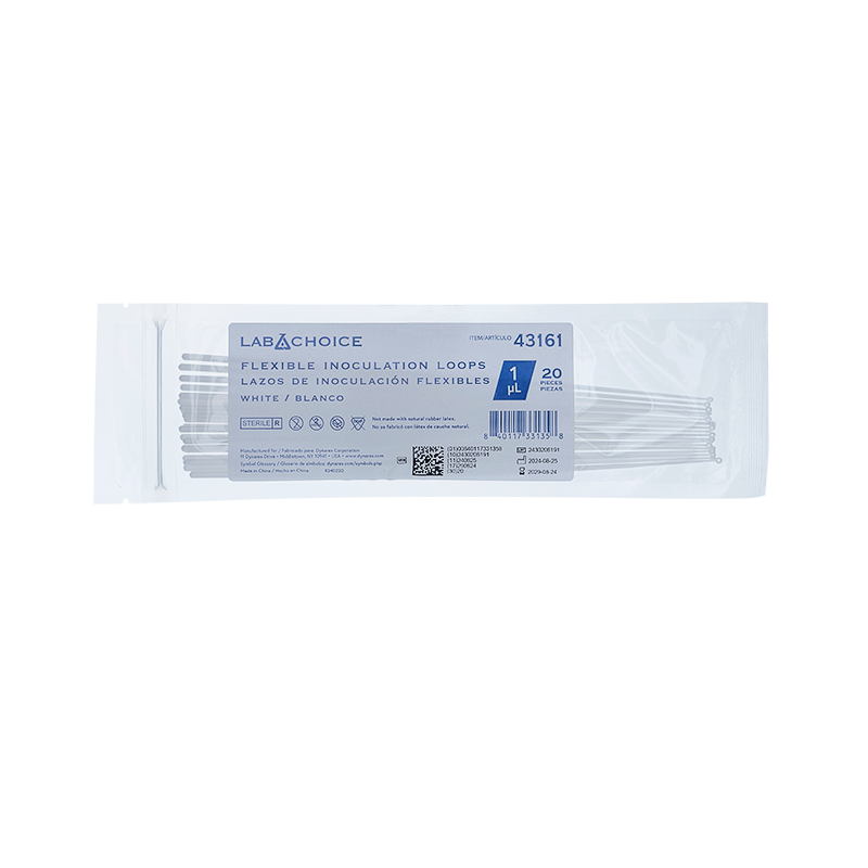 Flexible Inoculation Loop, Sterile, 1µl,  White - 20 pcs per Bag/100 Bags per Case