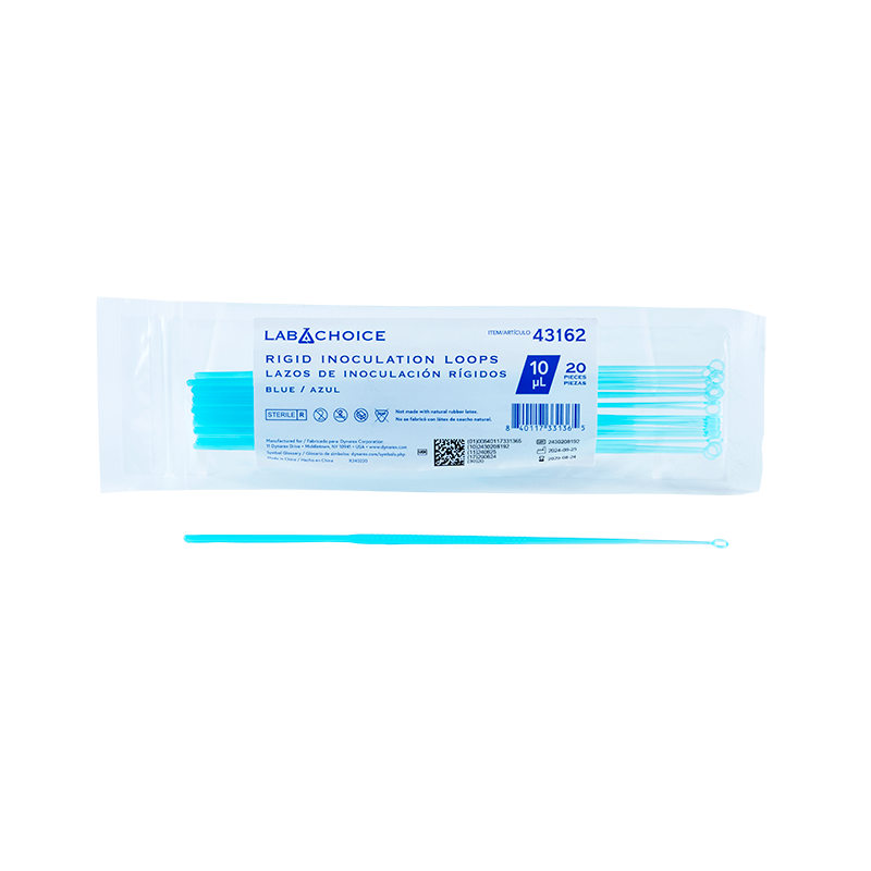 Rigid Inoculation Loop, Sterile, 10µl, Blue - 20 pcs per Bag/100 Bags per Case