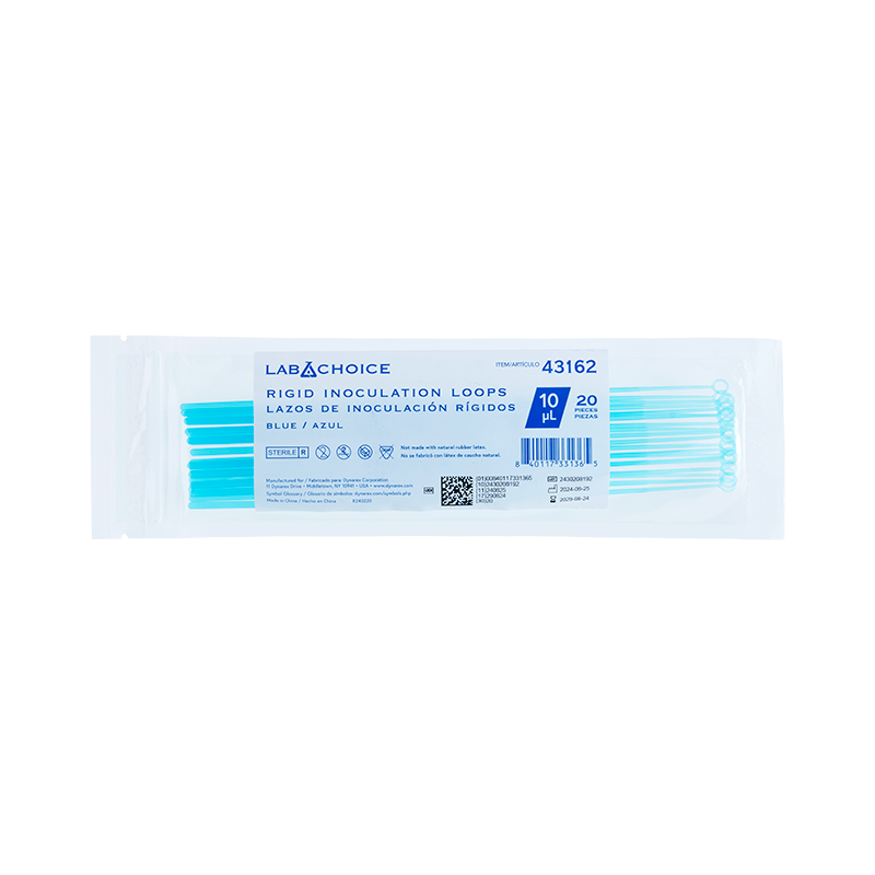 Rigid Inoculation Loop, Sterile, 10µl, Blue - 20 pcs per Bag/100 Bags per Case