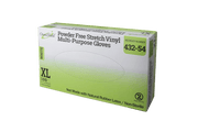 OmniShield Vinyl White Powder Free GPM Stretch Multi Purpose Gloves (X-Large), 100 Pcs/Box, 10 Box/Cs