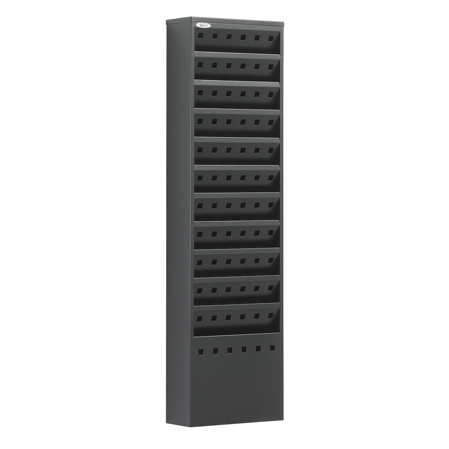 Lit Rack Steel 11 Pocket Blk