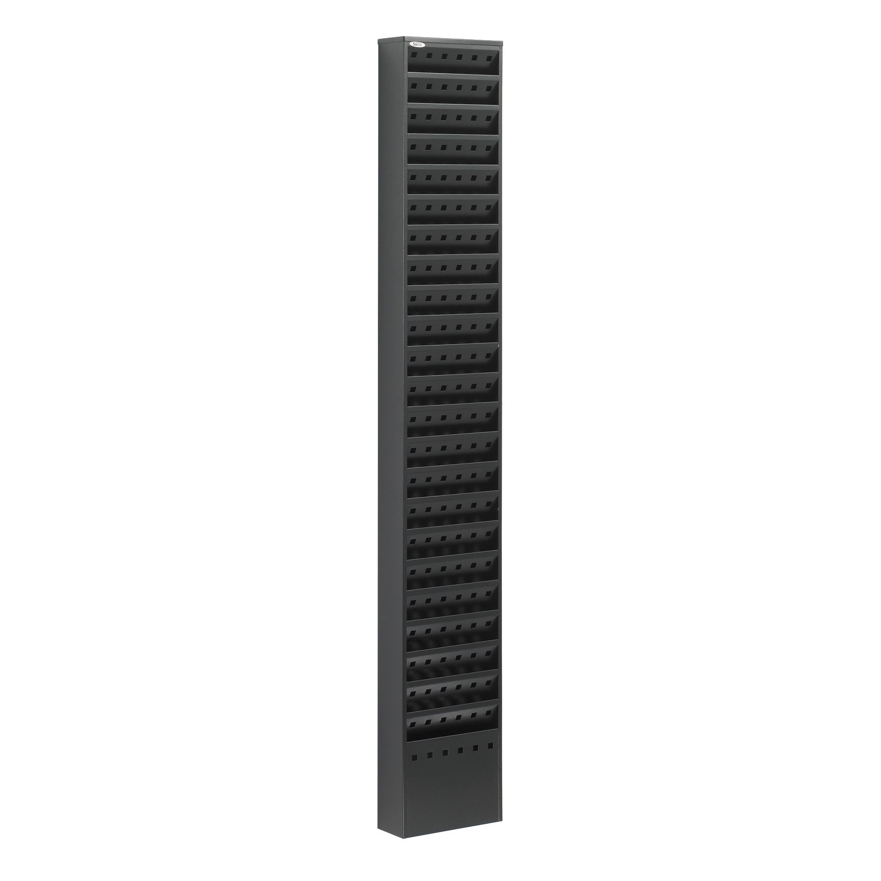 Lit Rack Steel 23 Pocket Blk