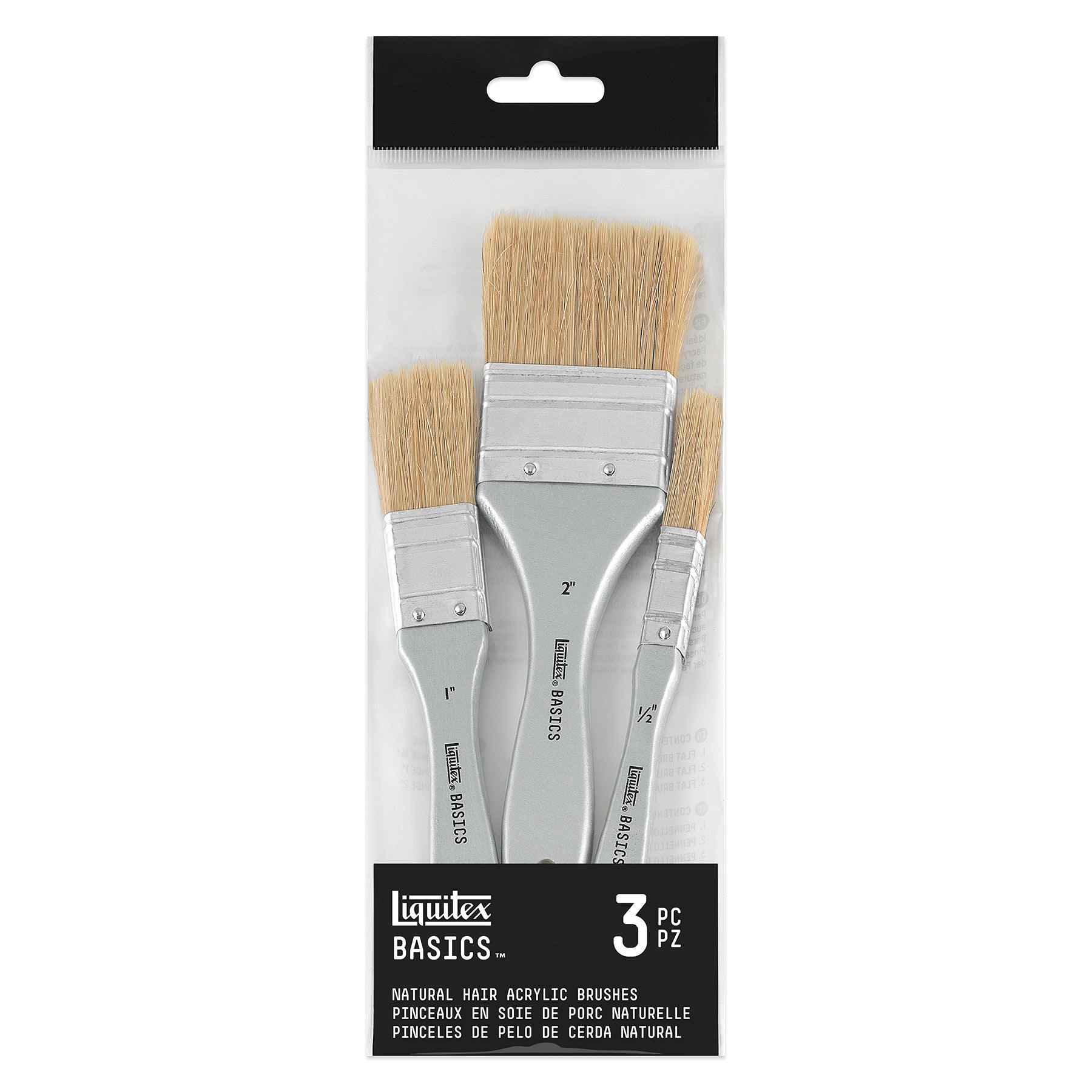 BASICS Large Scale Brush Set - Natural Hair (x3)
