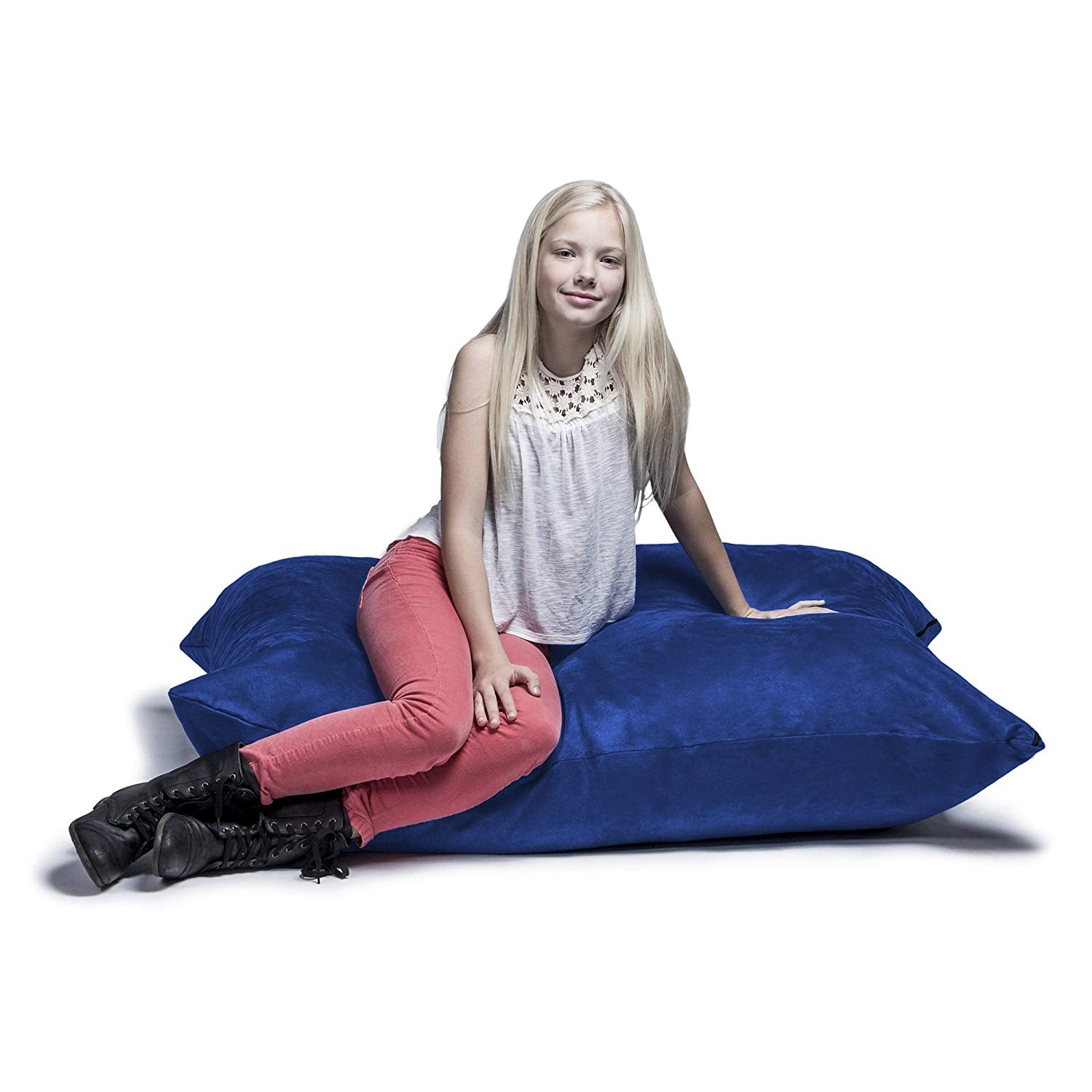Jaxx 3.5 Ft Pillow Saxx Kids Bean Bag, Blueberry
