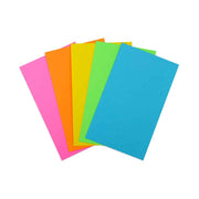 Blank Cards 3"x5", 100 cards, 8 ea of 12 colors + 4 white