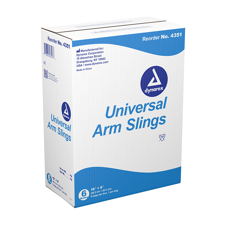 Universal Arm Sling, 19" x 8", Blue - 6 pcs per Box/6 boxes per Case