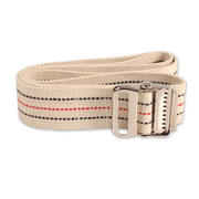 Gait Belt - Metal buckle, 60" x 2", Natural Color - 1 pc per Bag/36 Bags per Case