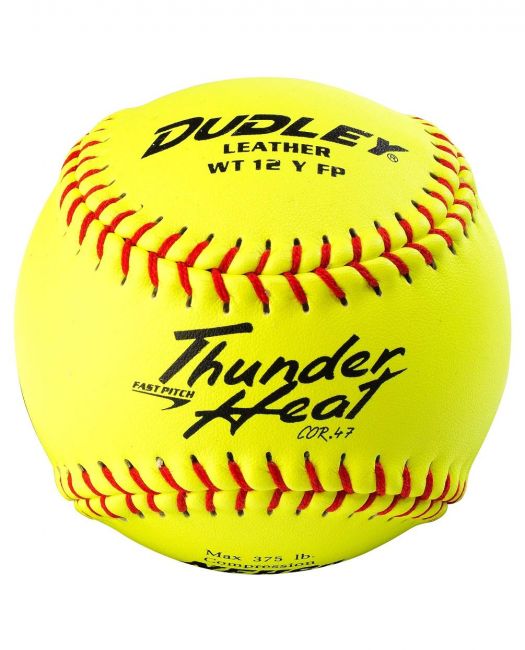 NCS Fastpitch Balls Thunder Heat | .47 COR 375 lbs. | 11" Poly | Leather - Pack of 12
