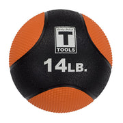 14Lb Orange, Black Med Ball