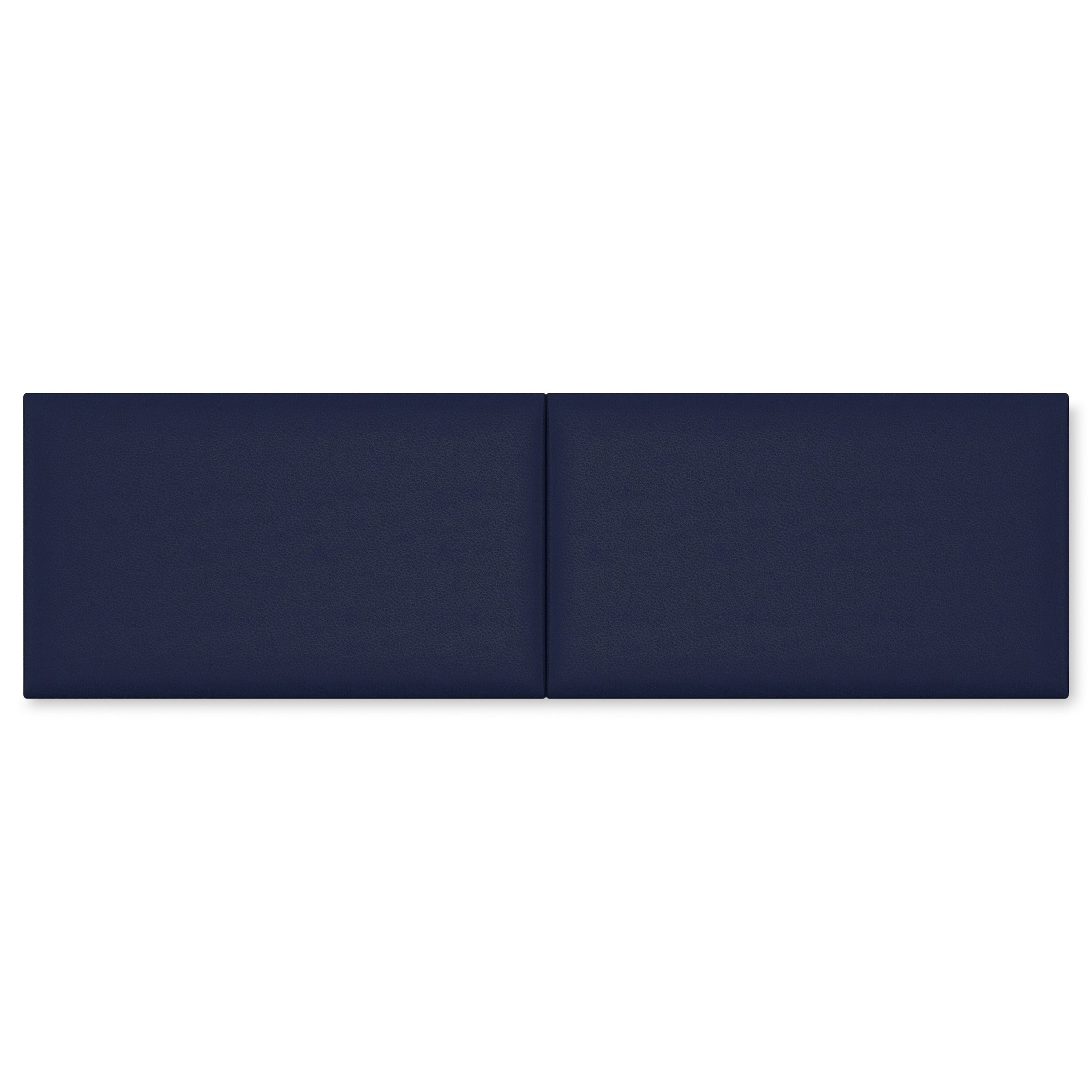 Jaxx Panelist Modern Padded Headboard- Set of 2 Wall Mounted Panels (Each 22.5" x 38")- King Double Tall, Vegan Leather, Thunder Grey