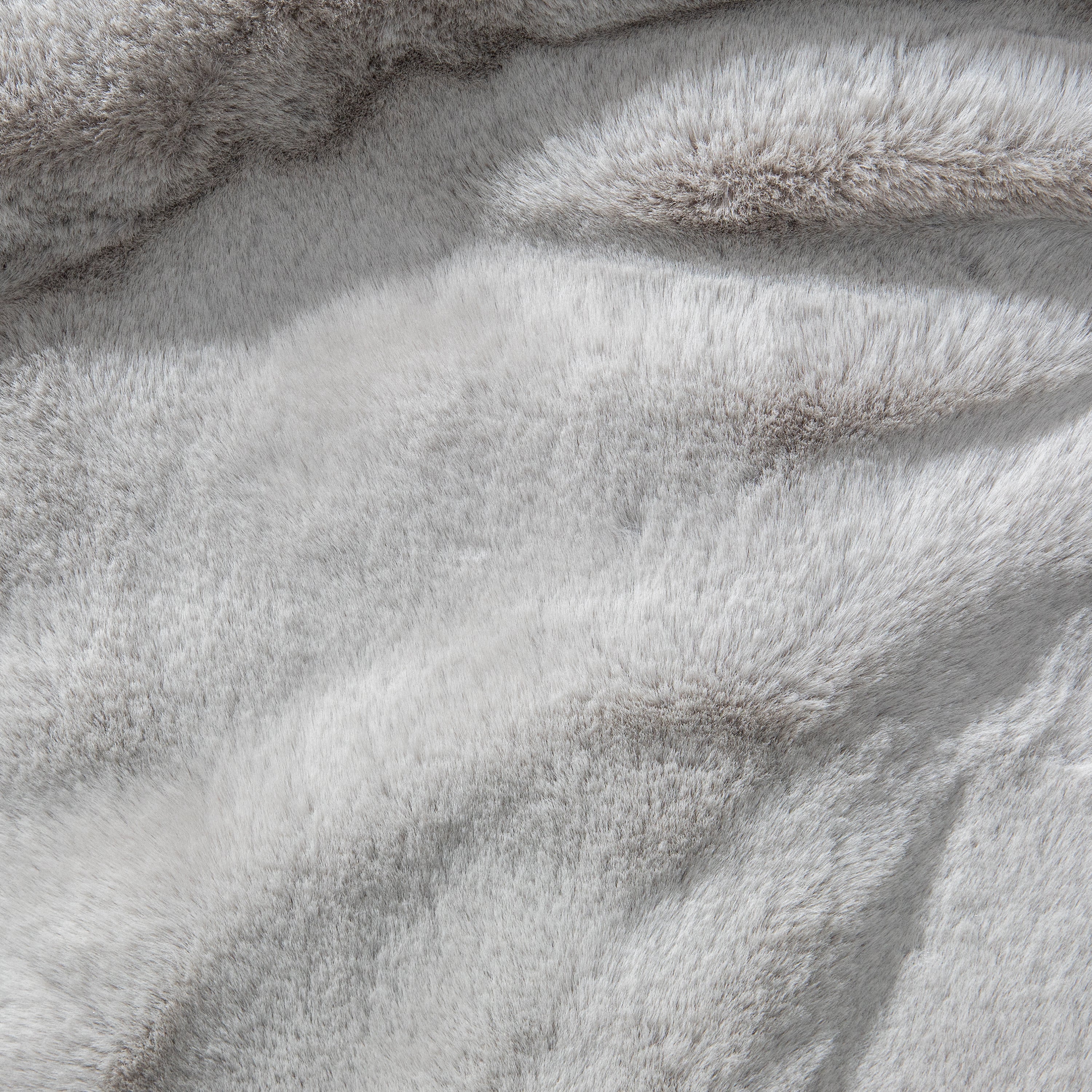 Jaxx 6 Foot Cocoon - 2-in-1 Convertible Bean Bag Bed & Large Bean Bag Chair for Adults - Premium Faux Fur, Silver Rabbit