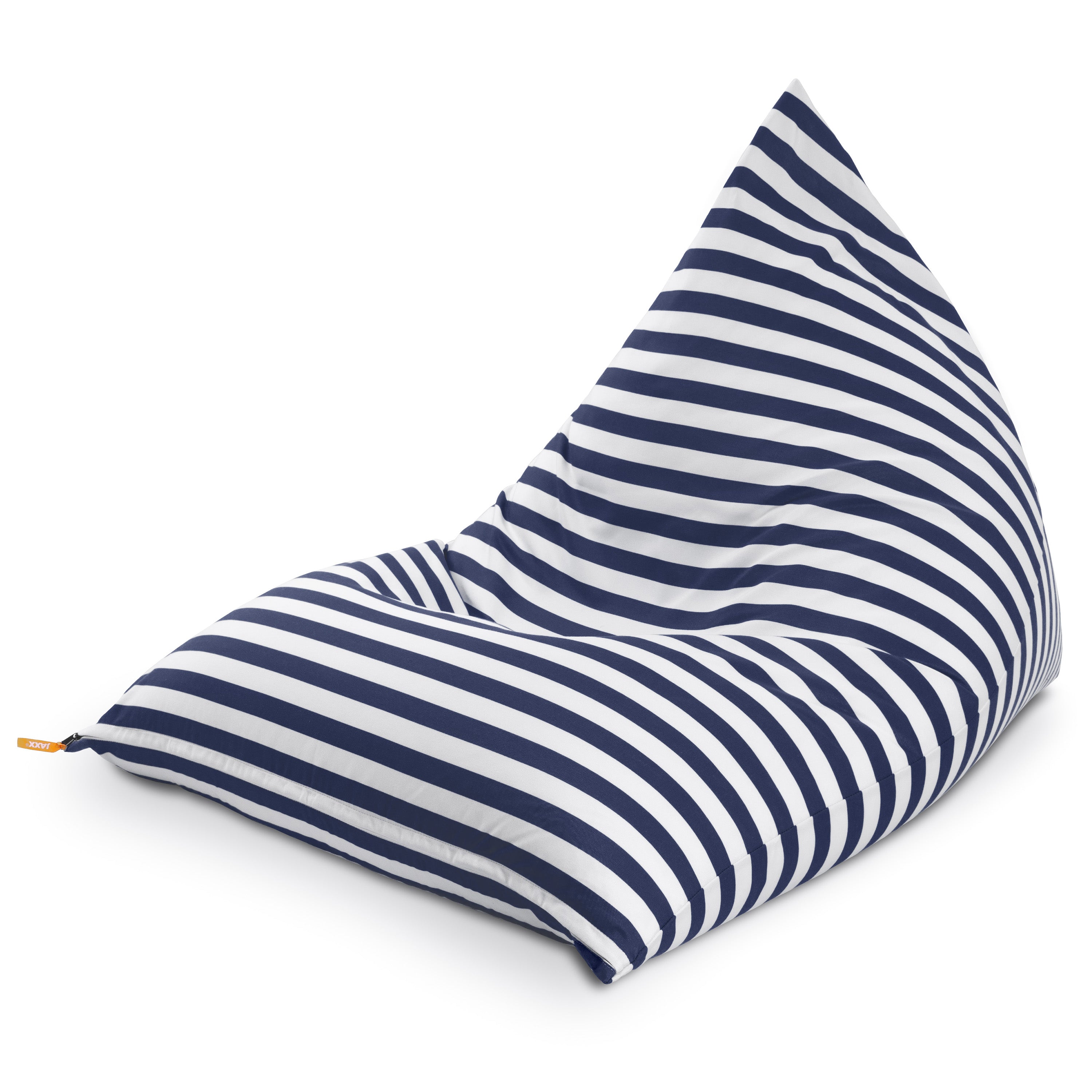 Jaxx Twist Outdoor Bean Bag Chair, Navy Stripes