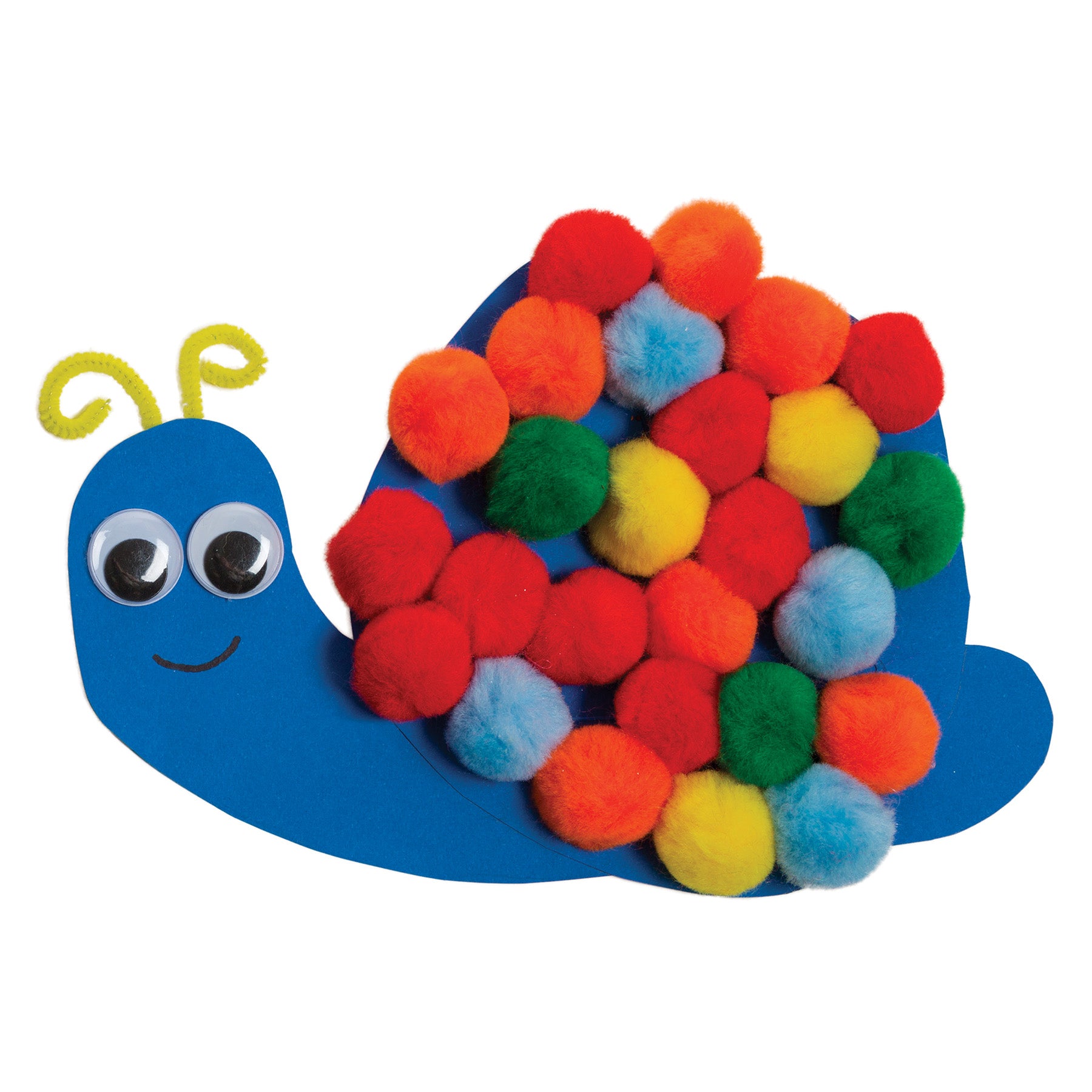 Pom Pons, Bright Hues, 1", 50 Pieces