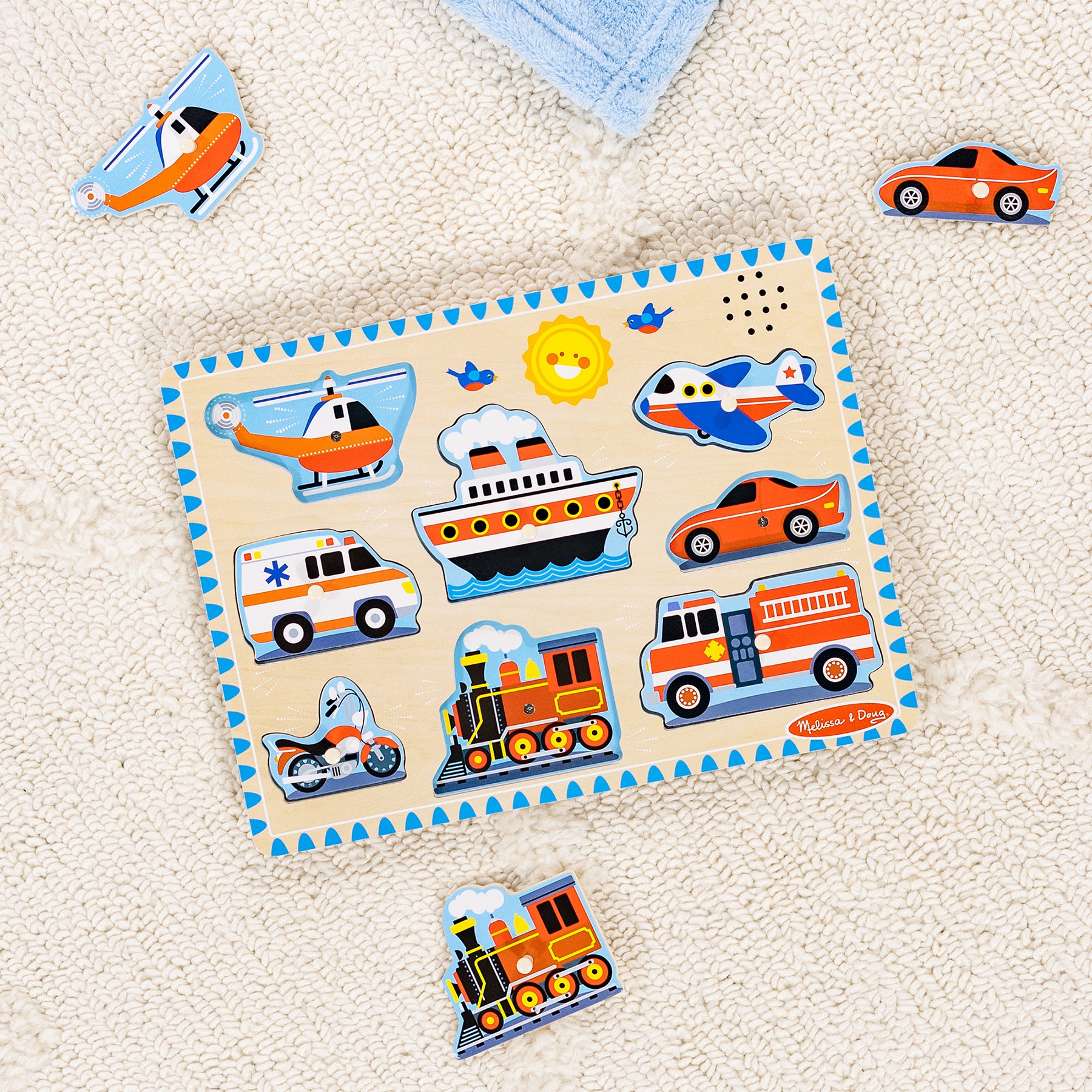 Vehicles Sound Puzzle, 8 Pieces