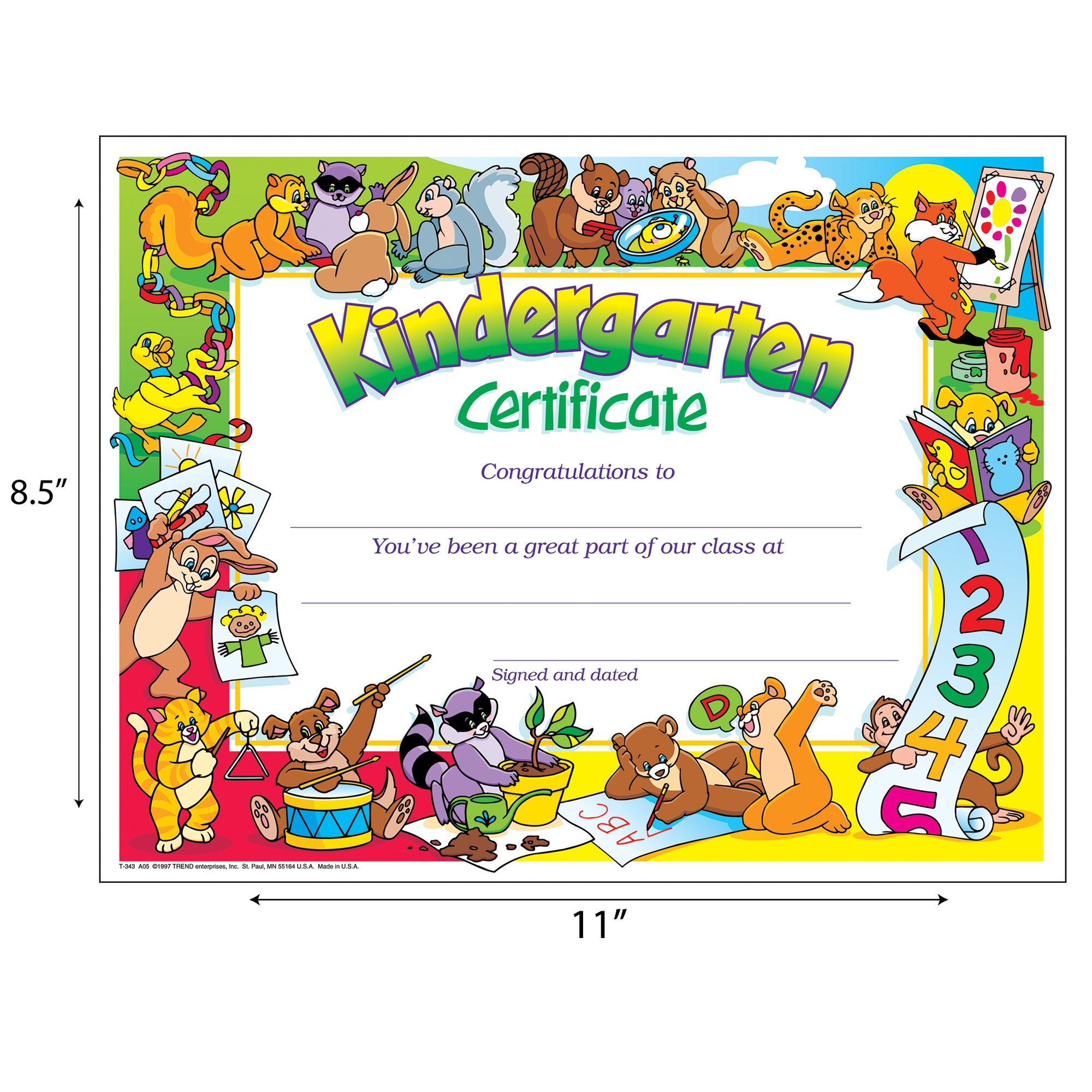 Kindergarten Certificate , 30 ct
