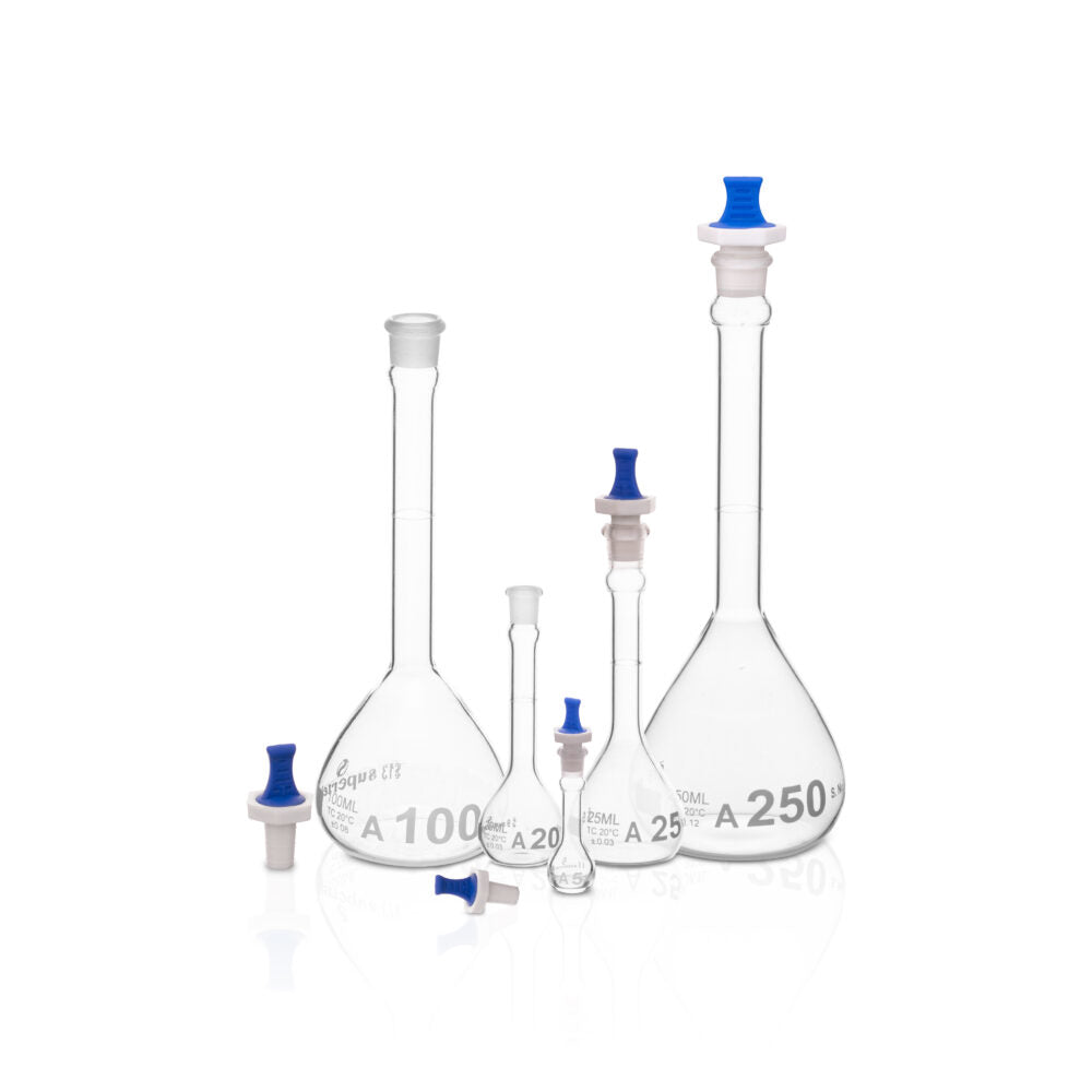 Volumetric Flask, With Polypropylene Stopper, Class A, ASTM E288   (Batch Certificate), 5ml, Pk/6