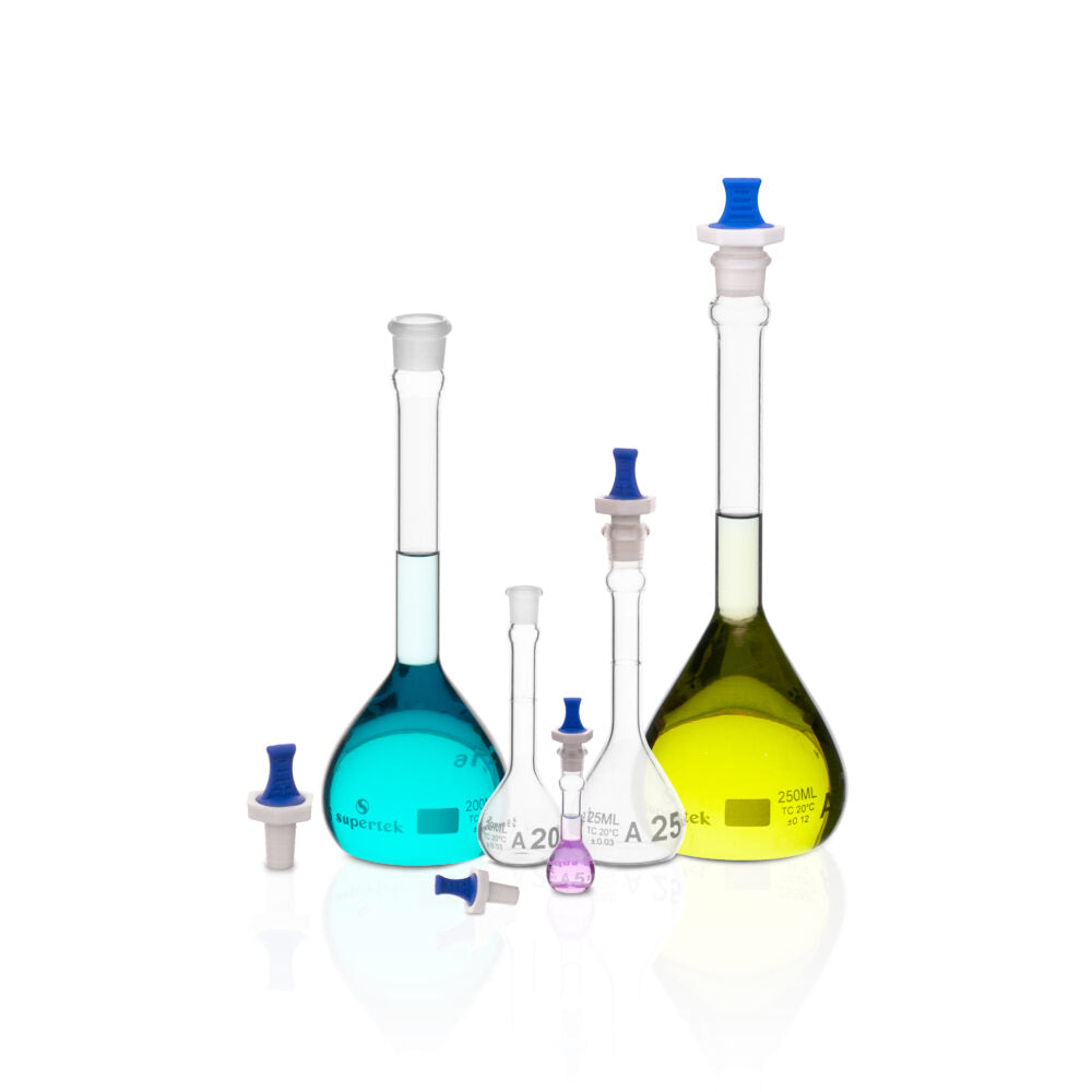 Volumetric Flask, With Polypropylene Stopper, Class A, ASTM E288   (Batch Certificate), 10ml, Pk/6