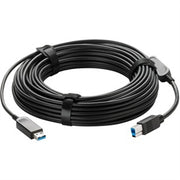 Vaddio 49ft USB 3.2 B to USB A Active Optical Cable - Plenum Rated - Black