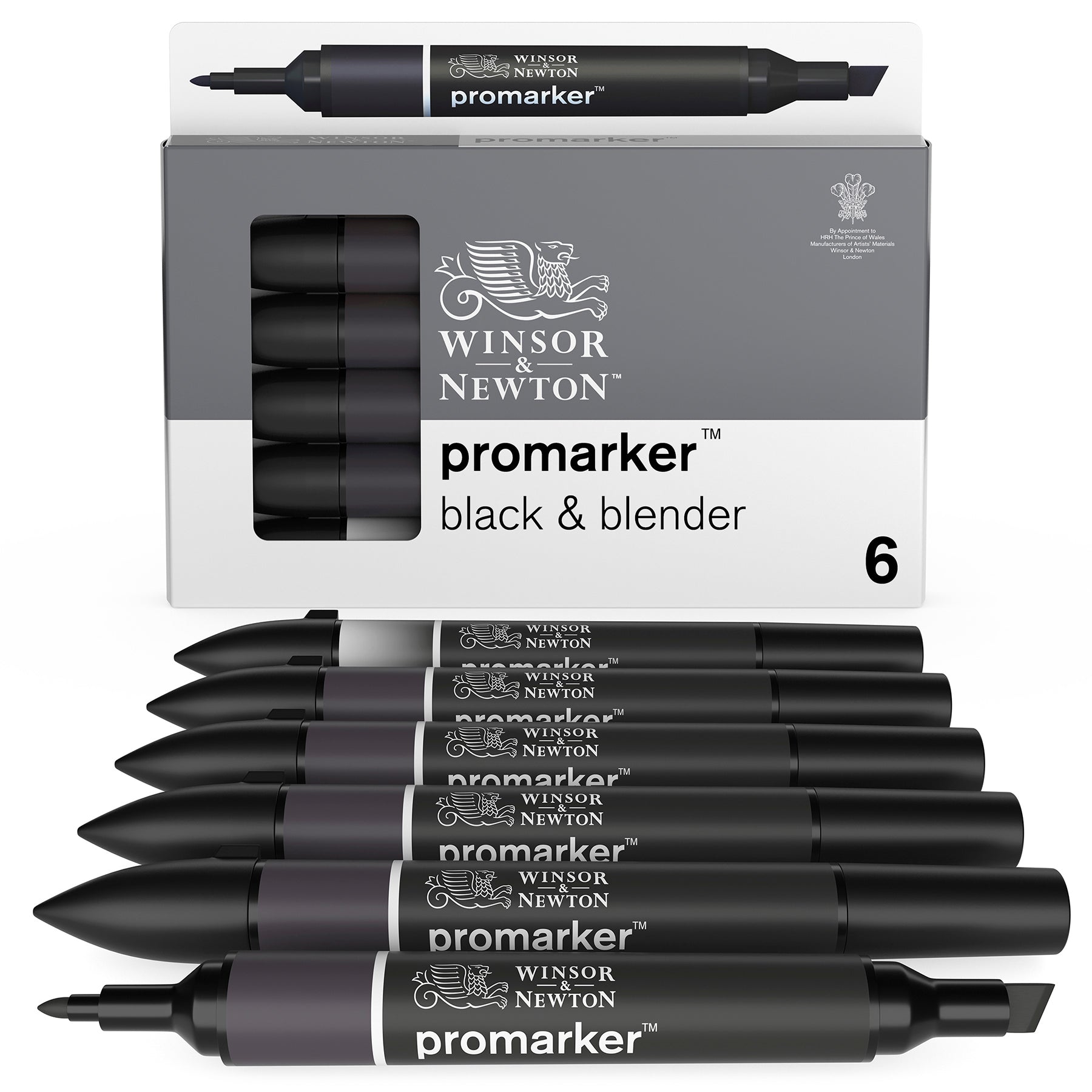 WN ProMarker 5 Blacks + Blender