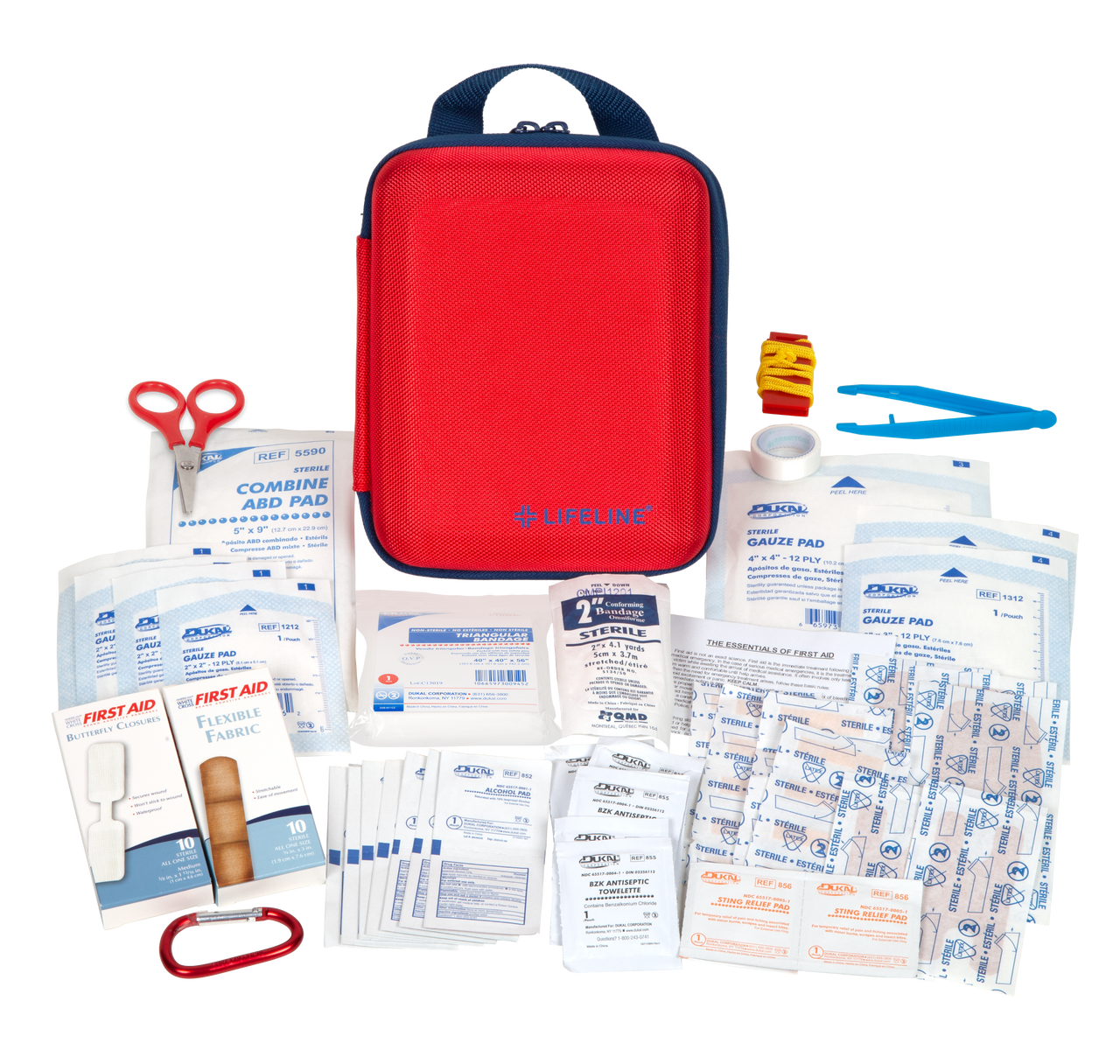 Large Hard-Shell Foam First Aid Kit - 85 Piece