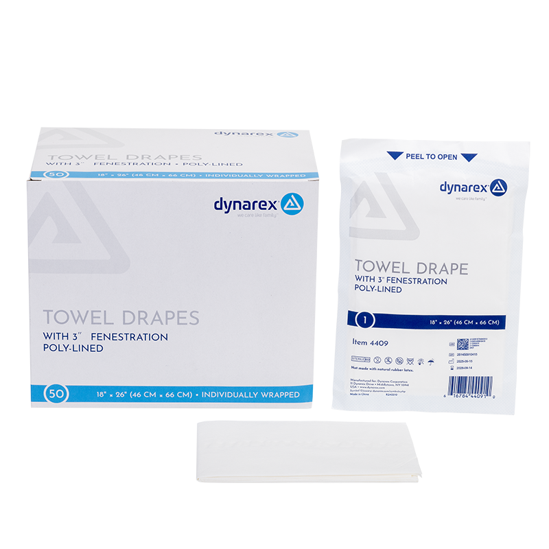 IMCO Towel Drape Sterile, Fenestrated, 18" x 26"  - 50 pcs per Box/6 Boxes per Case