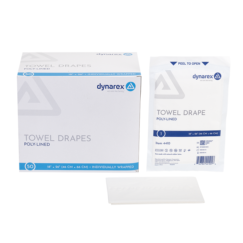 Disposable Towel Drapes Plain - Sterile, 18" x 26" - 50 pcs per Box/6 Boxes per Case