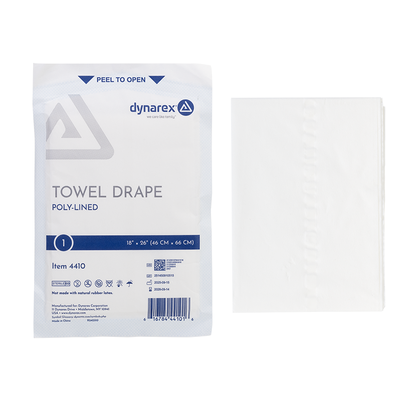 Disposable Towel Drapes Plain - Sterile, 18" x 26" - 50 pcs per Box/6 Boxes per Case