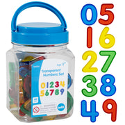 Transparent Numbers - Mini Jar - Set of 40