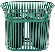 Alpine Industries Dual Slated Trash Can, 40 Gallon