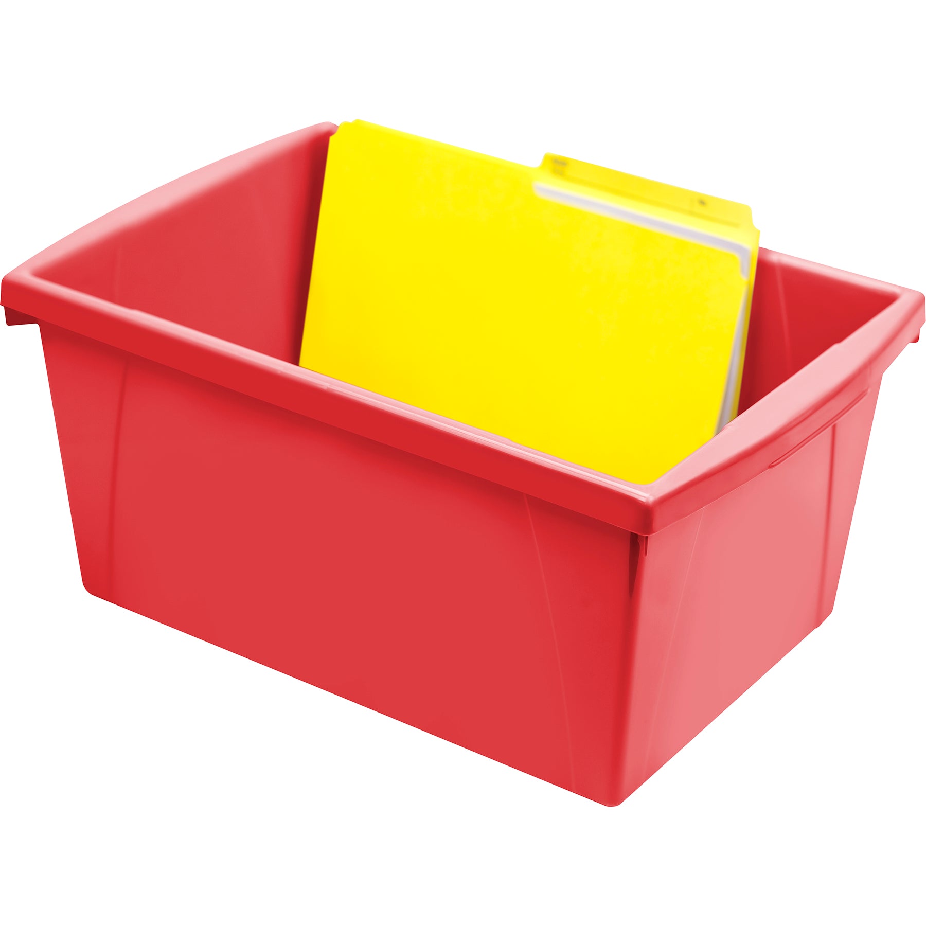 Medium Classroom Storage Bin, Red
