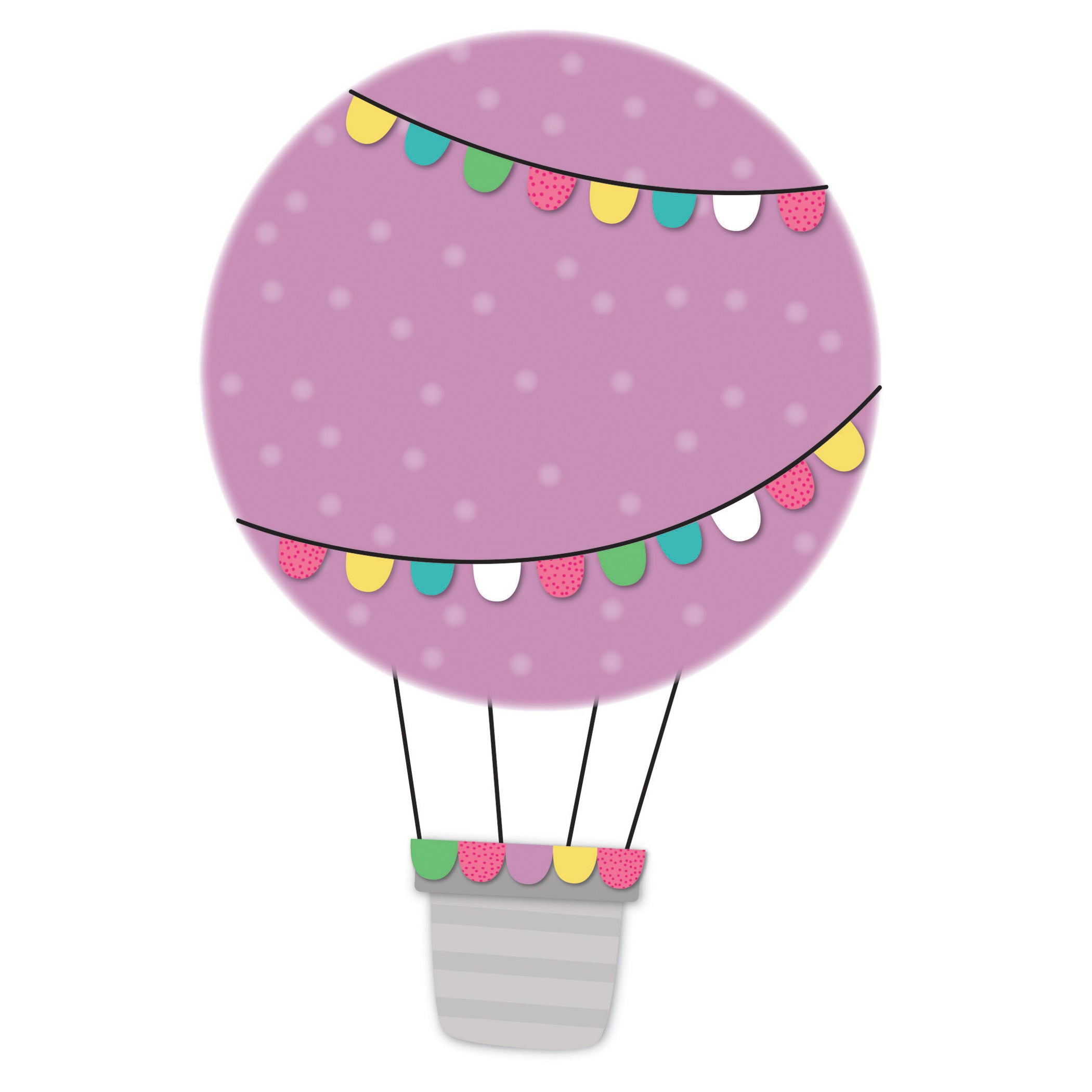 Up and Away Hot Air Balloons Cut-Outs, Pack of 36
