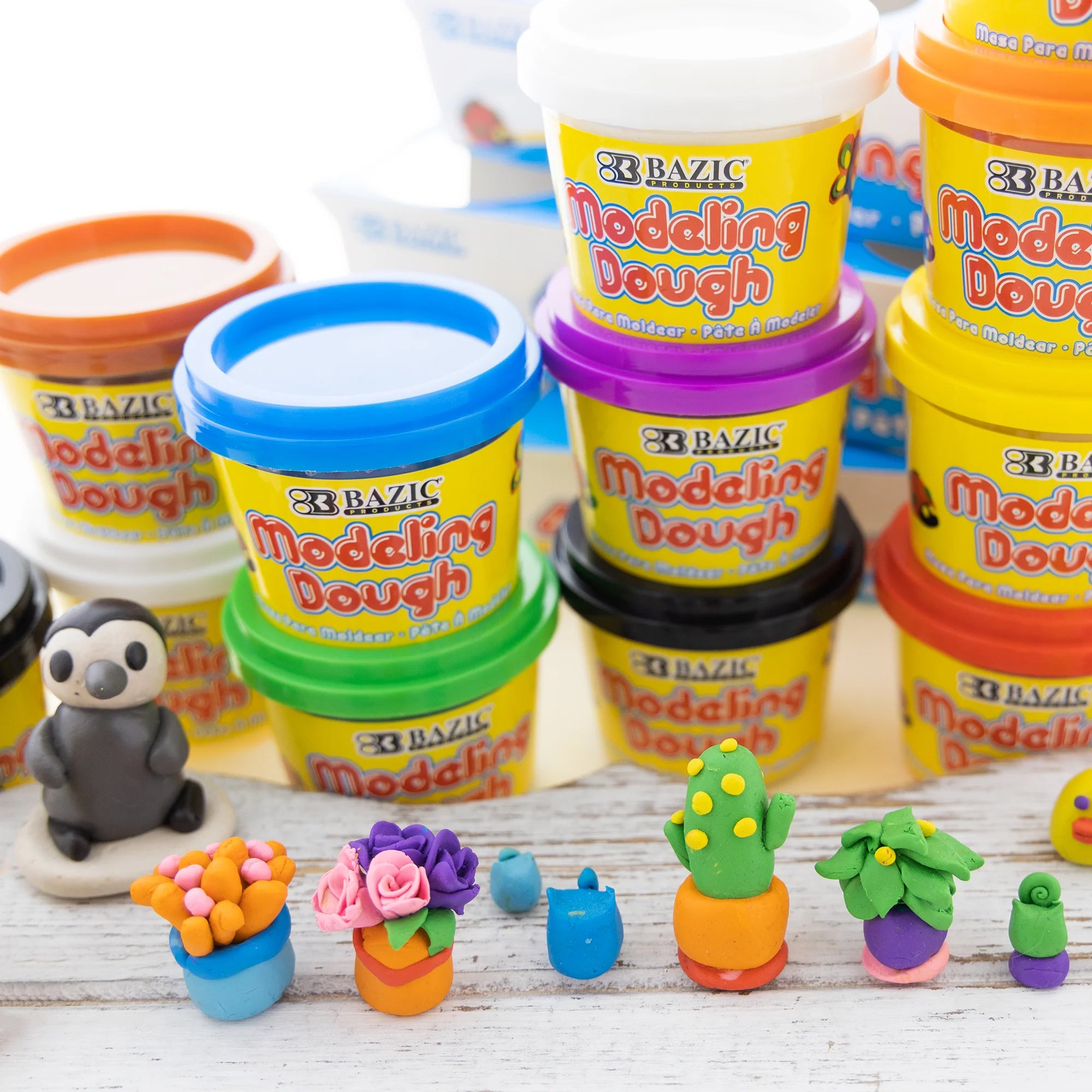 Primary Color Modeling Dough, 4 oz, Pack of 4