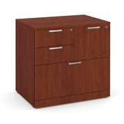 OfficeSource Laminate Lateral Files 31"W Combo Lateral File Cabinet - Cherry