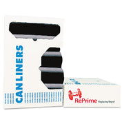 Heritage AccuFit RePrime Can Liners - 32 gal/55 lb Capacity - 44" Length x 33" Width x 0.90 mil (23 Micron) Thickness - Black - Resin - Can - 20/Roll - 5 / Carton