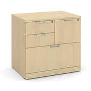OfficeSource Laminate Lateral Files 31"W Combo Lateral File Cabinet - Maple