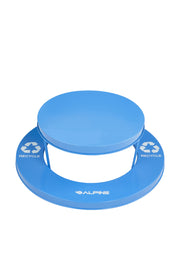 Alpine Industries Steel Rain Bonnet For 36 Gallon Trash Can, Blue