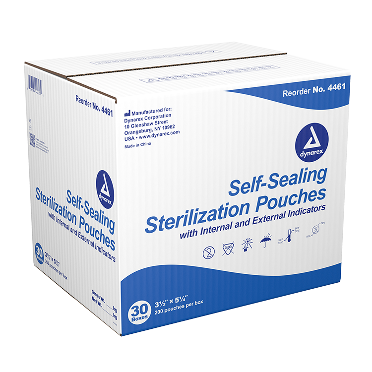 Sterilization Pouches, 3.5" x 5.25"- 200 pcs per Box/30 Boxes per Case