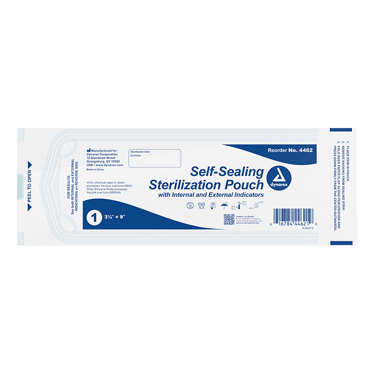 Sterilization Pouches, 3.5" x 9" - 200 pcs per Box/20 Boxes per Case