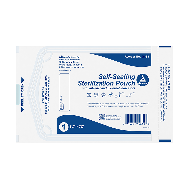 Sterilization Pouches, 5.25" x 7.5"- 200 pcs per Box/12 Boxes per Case