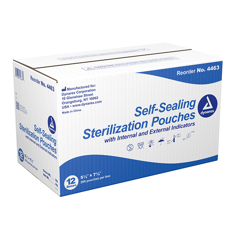 Sterilization Pouches, 5.25" x 7.5"- 200 pcs per Box/12 Boxes per Case