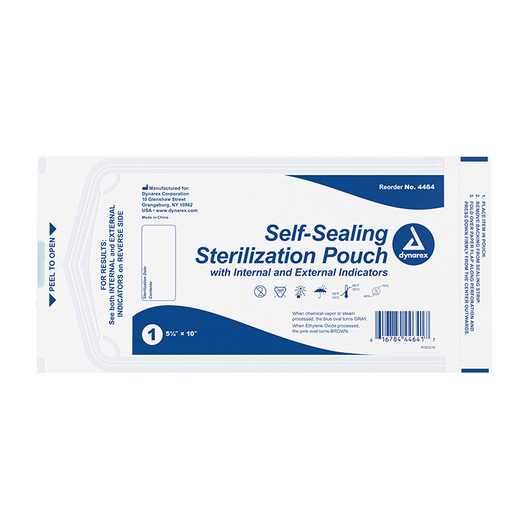 Sterilization Pouches, 5.25" x 10" - 200 pcs per Box/15 Boxes per Case