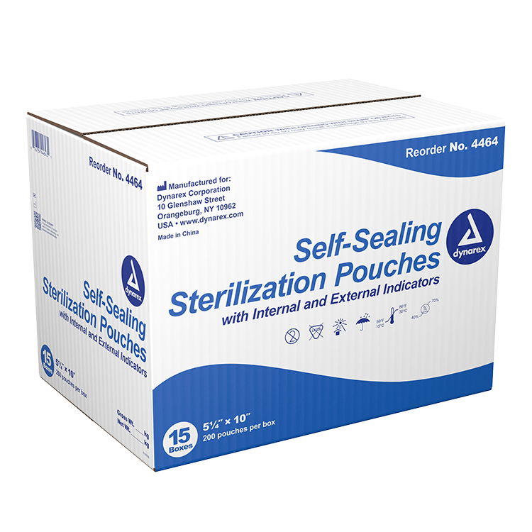 Sterilization Pouches, 5.25" x 10" - 200 pcs per Box/15 Boxes per Case