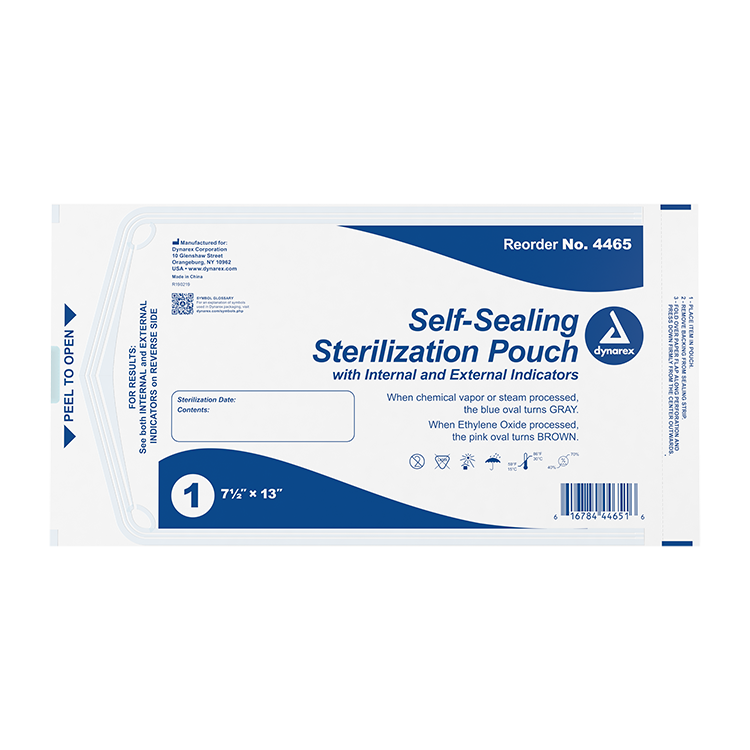 Sterilization Pouches, 7.5" x 13" - 200 pcs per Box/5 Boxes per Case