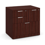 OfficeSource Laminate Lateral Files 31"W Combo Lateral File Cabinet - Mahogany