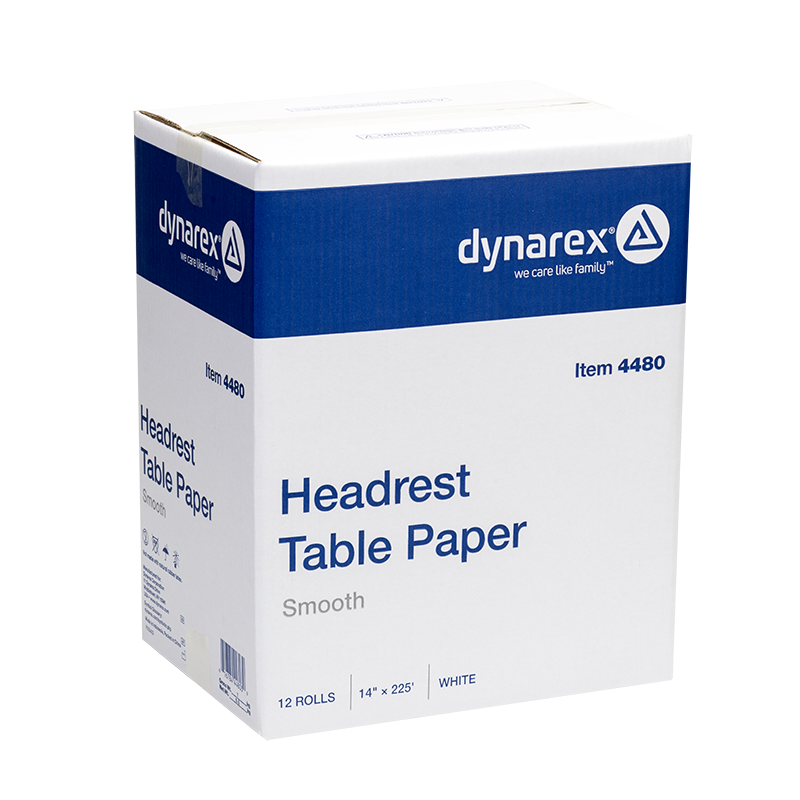 Headrest Table Paper Smooth, 14" x 225' - 12 rolls per Case
