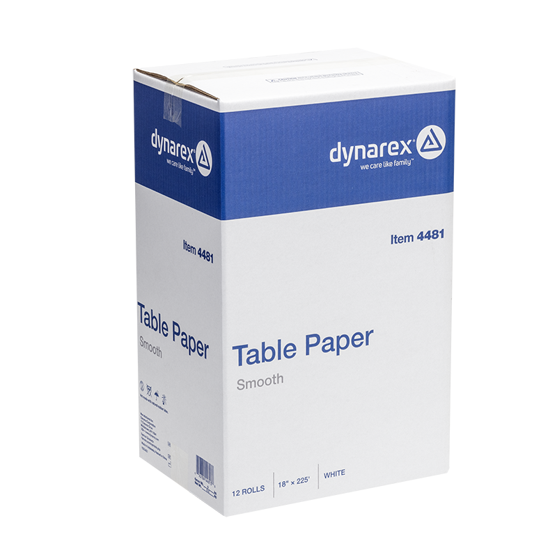 Table Paper Smooth, 18" x 225' - 12 rolls per Case