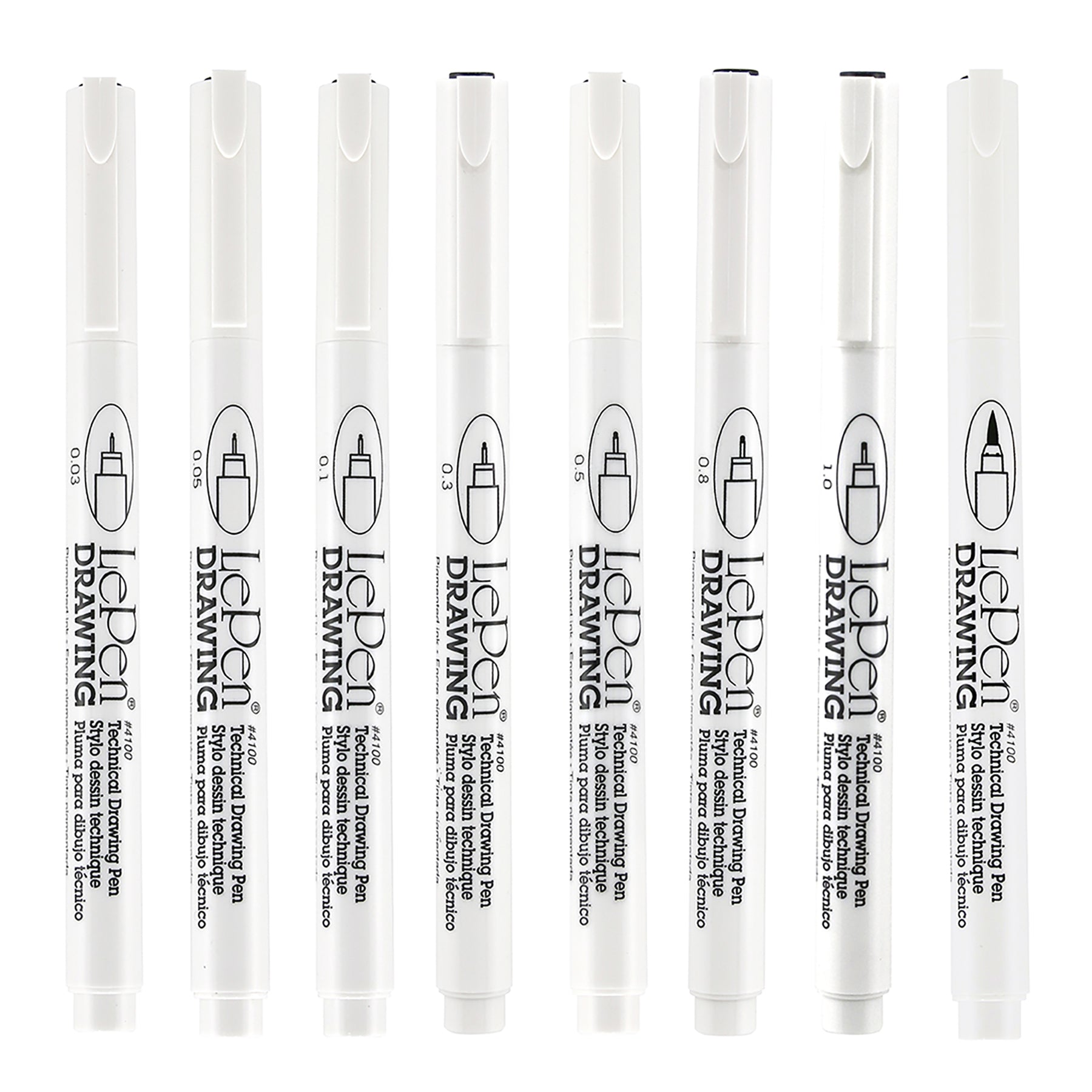 4100-8A LE PEN DRAWING 8PC SET