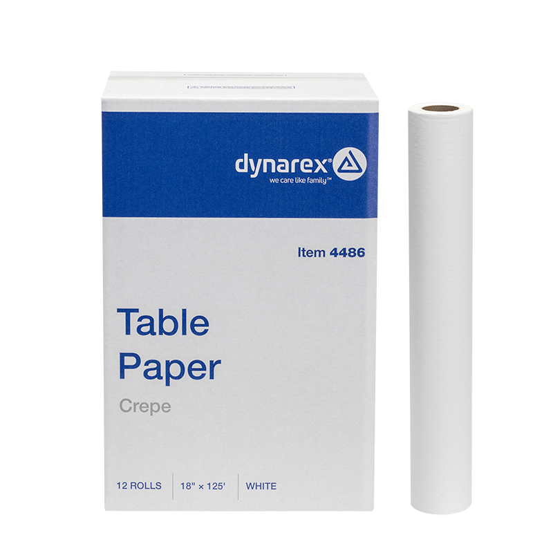 Table Paper Crepe, 18" x 125' - 12 rolls per Case